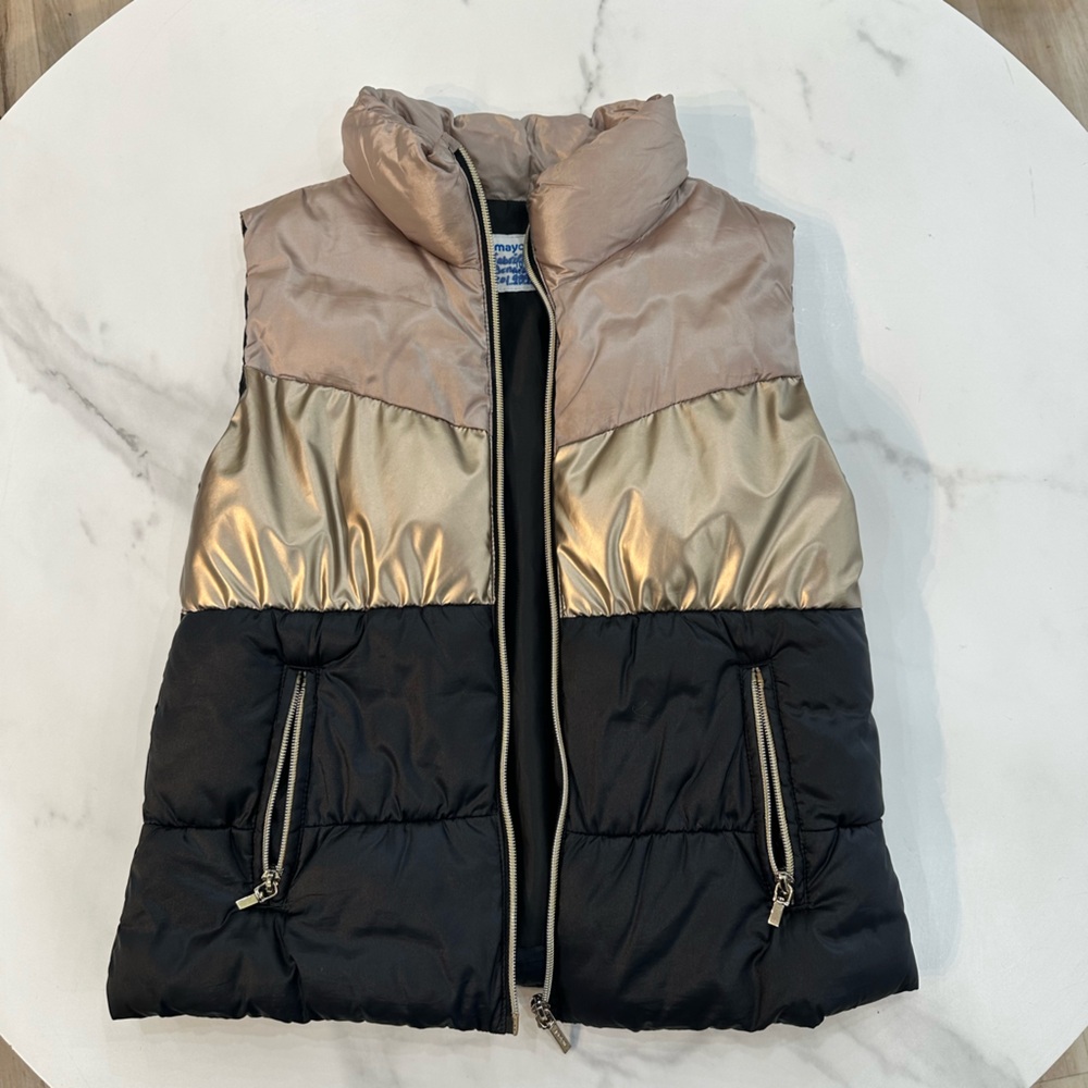 Mayoral Black and Gold Kids Vest